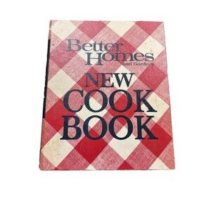 Better Homes & Gardens New Cook Book 1970 Red Plaid 5 Ring Binder Vintage